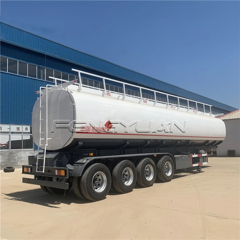 4 Axles 90000 Liters Fuel Tanker Semi Trailer