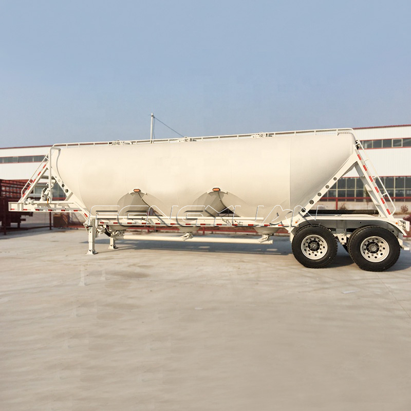 2 Axles Cement Bulker Tanker Trailer