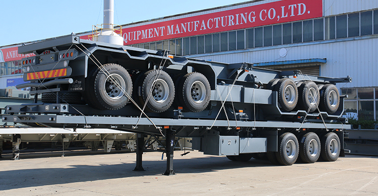 container transport skeleton semi trailer